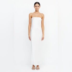 Bec & Bridge Moon Dance Strapless Dress in Ivory Size 2 NWT